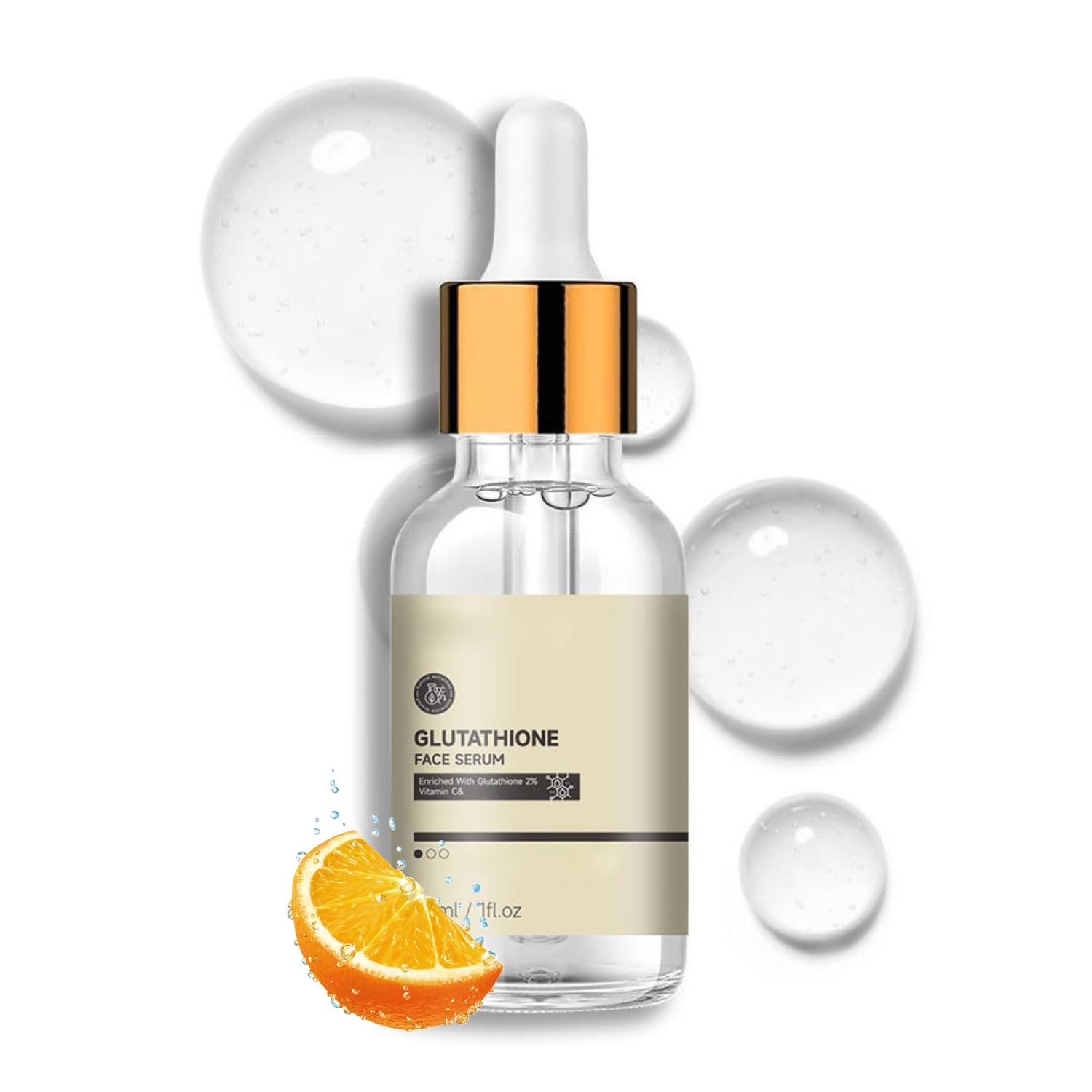 Glutathione Serum - Vitamin C Serum for Face - Anti-Aging,Hydrating,Smooth face serum for Women with Glutathione - Pore Minimizer for Face - Non-Greasy Facial Moisturizer - For All Skin Types