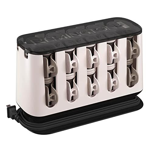 Remington Shine Therapy Argan Oil Keratin Treated Hot Rollers Set, Professional Hair Curlers for Setting All Hair Lengths from Short and Medium to Long