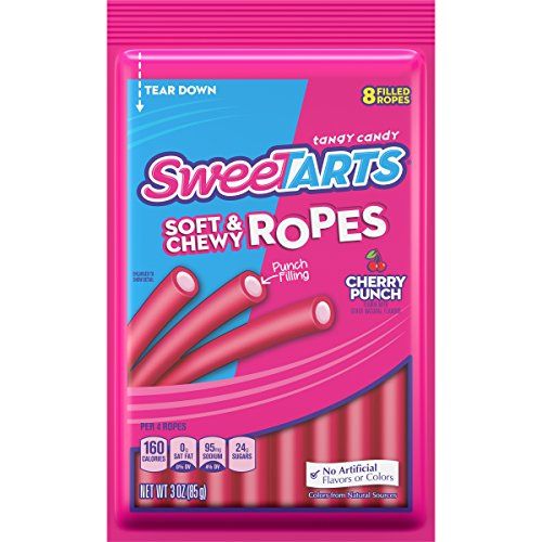 SweeTARTS Soft Chewy Ropes, Cherry Punch, 3 Oz