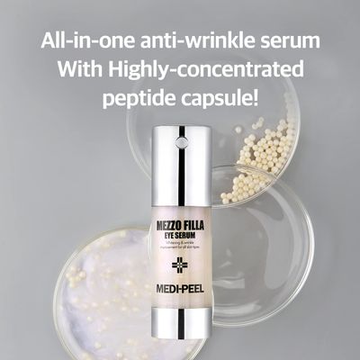 Medi-Peel Mezzo Filla Eye Serum 1.01 fl oz 30ml Anti-Wrinkle Serum For Eyes, Anti-Aging, Hydrating Korean Skincare, For All Skin Types