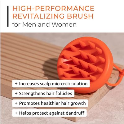 DS Laboratories Revitalizing Scalp Brush - Scalp Massager Hair Growth, Scalp Exfoliator Silicone Scrubber Brush, Scalp Stimulator for Hair Growth