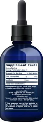 Life Extension Fast-Acting Liquid Melatonin (Citrus-Vanilla), 2 Fluid Ounces (Pack of 2)