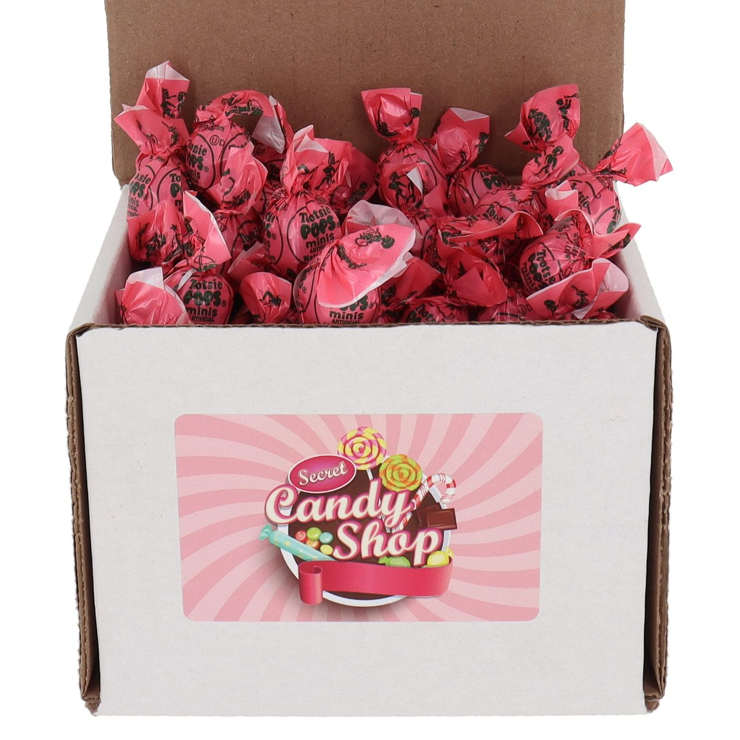 SECRET CANDY SHOP Tootsie Pops Lollipops Miniature Mini 50 Lollies in a Box (Watermelon)