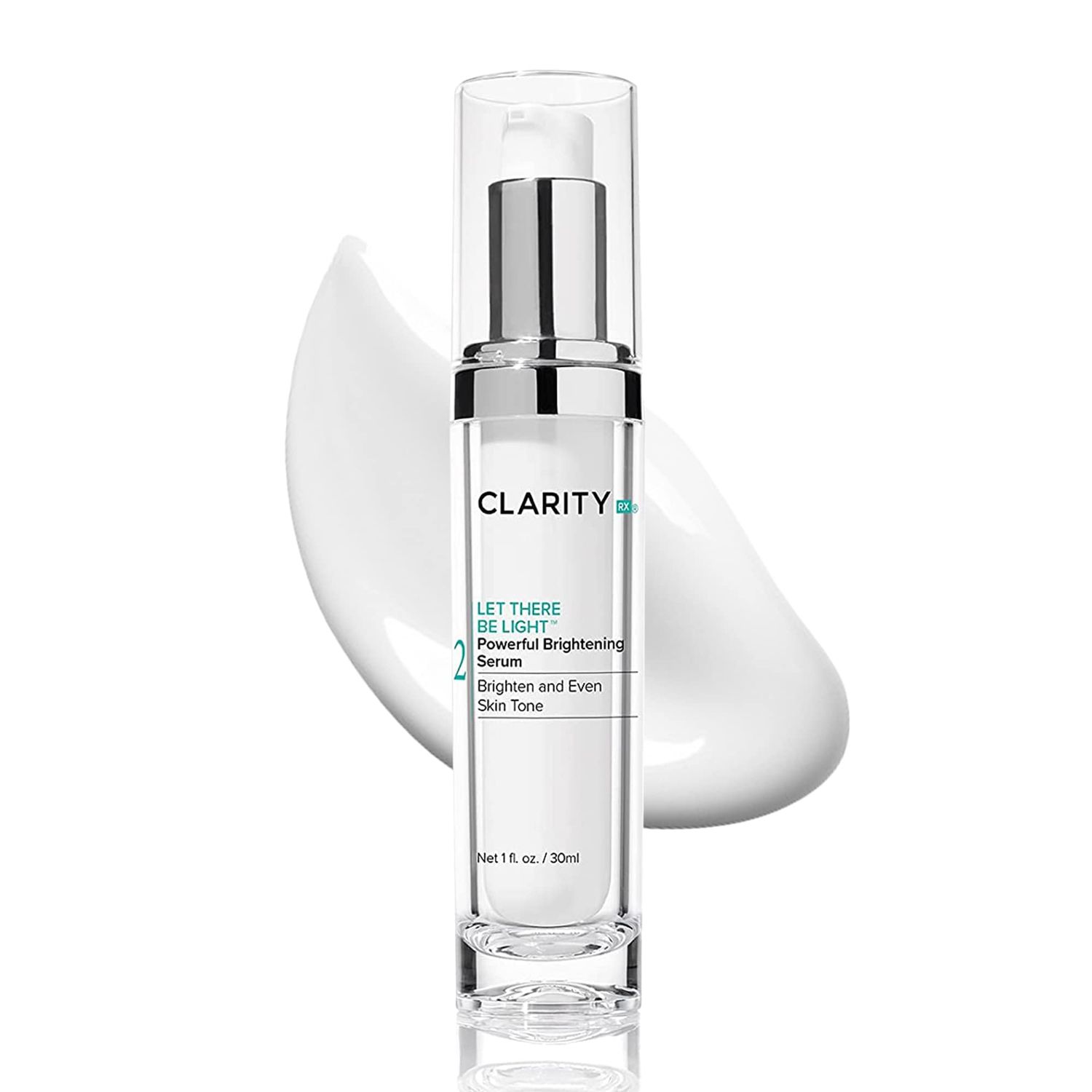 ClarityRx Let There Be Light Powerful Brightening Face Serum, Plant-Based Natural Hydrating Treatment with Hyaluronic Acid for Hyperpigmentation, Dark Spots Dull Skin (1 fl oz)