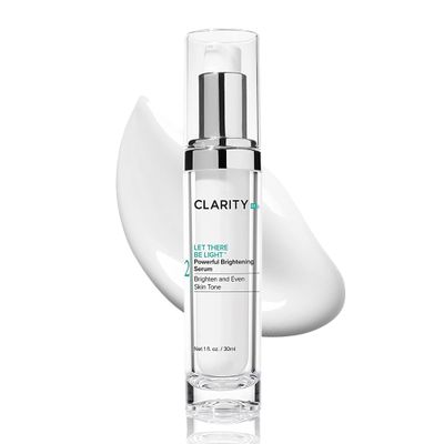 ClarityRx Let There Be Light Powerful Brightening Face Serum, Plant-Based Natural Hydrating Treatment with Hyaluronic Acid for Hyperpigmentation, Dark Spots Dull Skin (1 fl oz)