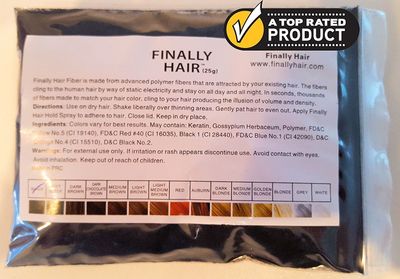 Hair Building Fibers Dark Chocolate Brown 25 Gram Refill Your Existing Bottle. Highest Grade Fiber by Finally Hair (Dark Chocolate Brown) SEE PICTURES - We have 2 different dark brown shades
