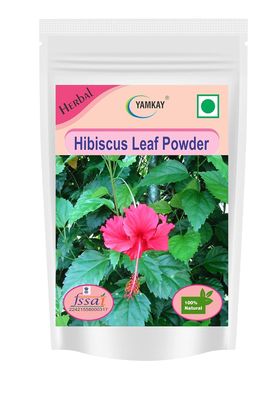 Yamkay Hibiscus Leaf Powder for Hair Fall Growth 100 Natural Hair Wash 300 GM 10.58 Oz for Healthy, Luscious Hair