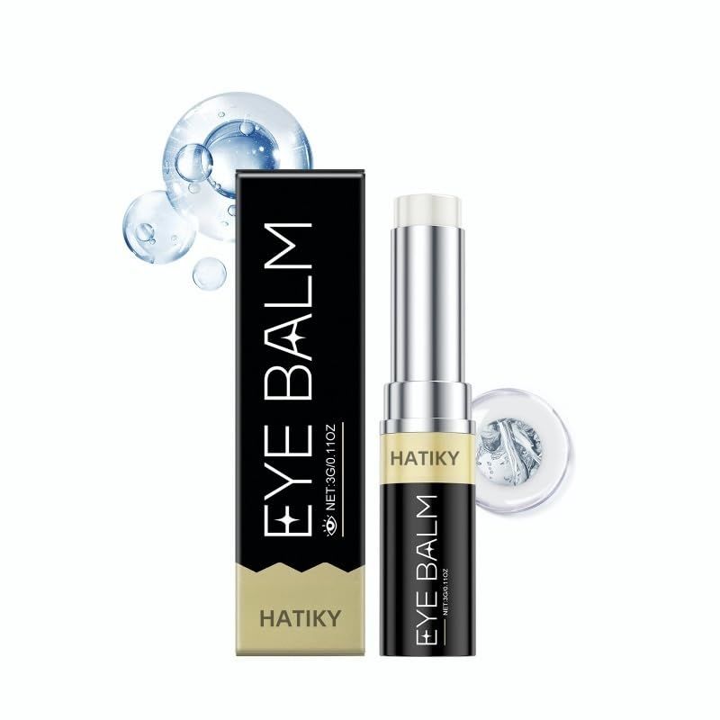 HATIKY Under Eye Balm Stick, Anti-Aging Treatment for Dark Circles and Fine Lines