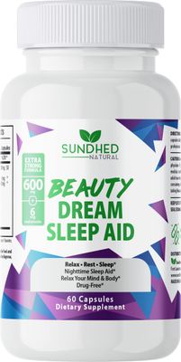 Sundhed Natural Sleep Aid Beauty Dream Sleep Aid is a Non Habit Forming Sleep Formula with Melatonin and Valerian Root, Sleep Amazing and Wake up Refresh, Obtain A Natural Sleep, Made in USA