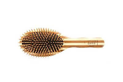 Bass Brushes The Green Brush Bamboo Pin Bamboo Handle Hair Brush