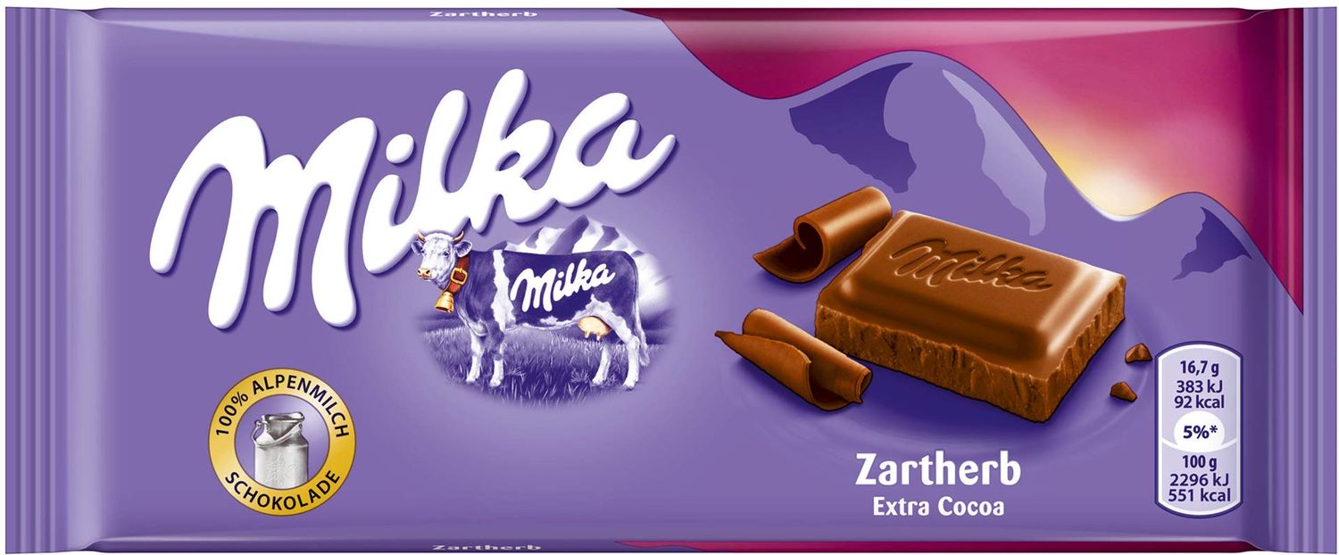 Milka Zartherb 100g 5er Pack