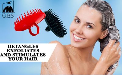 G.B.S Scalp Massage Dandruff Hair Brush, Pack of 2
