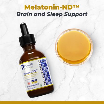Premier Research Labs Melatonin-ND - Fermented Melatonin - Immunity Supplement - Probiotic-Cultured Melatonin - Liquid Melatonin - Pure Vegan - Organic Ingredients - 2 fl oz - 54 Servings