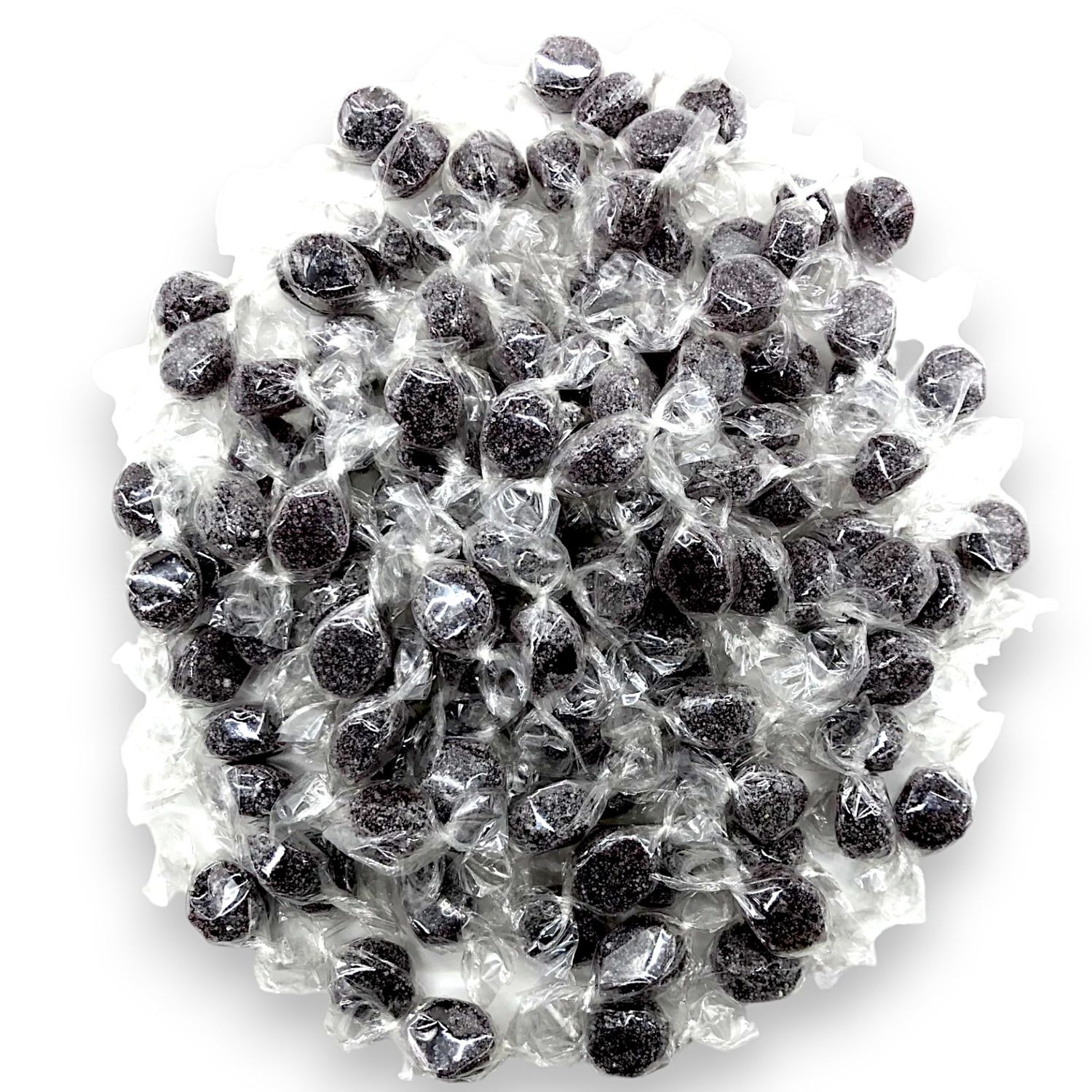 Sugar Free Black Licorice Flavor Jelly Candies -1.5 lbs Authentic Italian Candy, Soft and Delicious Licorice Flavor Jelly Candies Individually Wrapped(24 oz)
