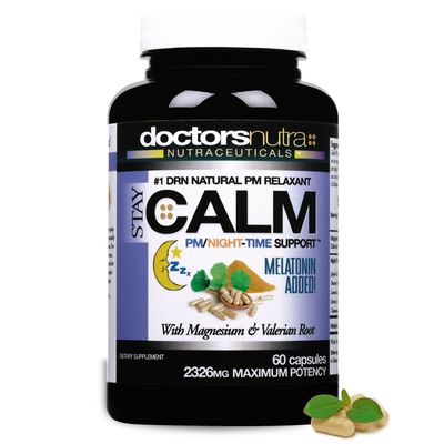 Doctors Nutra Nutraceuticals All Natural Night-Time Relief, B-Calm-PM Support with Ashwagandha, Melatonin and More - Supporting a Peaceful Nights Rest - 30 Servings