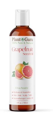 Grapefruit Seed Oil 4 fl. oz. Cold Pressed 100 Pure Natural Carrier - Skin, Face, Body Hair Growth Moisturizer. Great for DIY Creams, Lotions, and Lip Balms