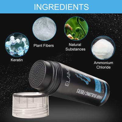 Hair Fibers for Thinning Hair, Natural Formula Hair Fiber, Hair Building Fibers Refill Thicker Hair in 15 Seconds, Conceals Hair Loss Look Younger, Designed for Men Women (Light Brown)