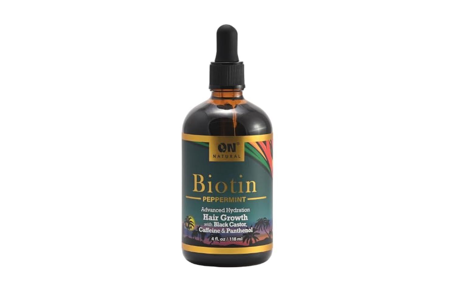 On Natural Jamaican Black Castor Oil Peppermint 4 oz