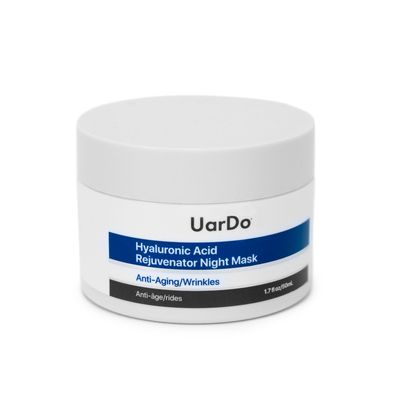 Uardo Hyaluronic Acid Rejuvenator Night Mask 1.7 Fl Oz 50ml - usn112 For All Skin Types Hydrating Brightening Moisturizing For Women and Men