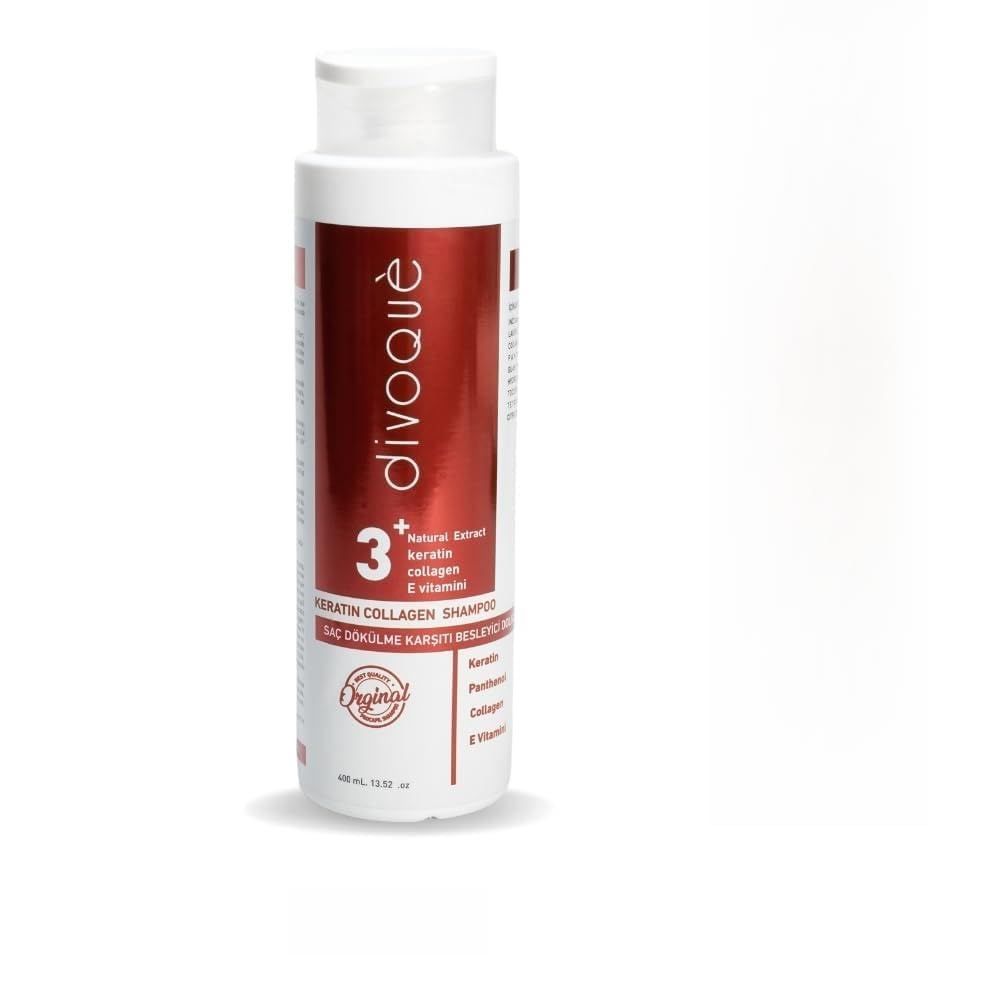Divoqu Hair Growth Shampoo, with Collagen and Keratin, 13.5 fl. oz. Hair Loss Treatments for Women and Men, Hair Loss and Growth Shampoo, 1 Pack