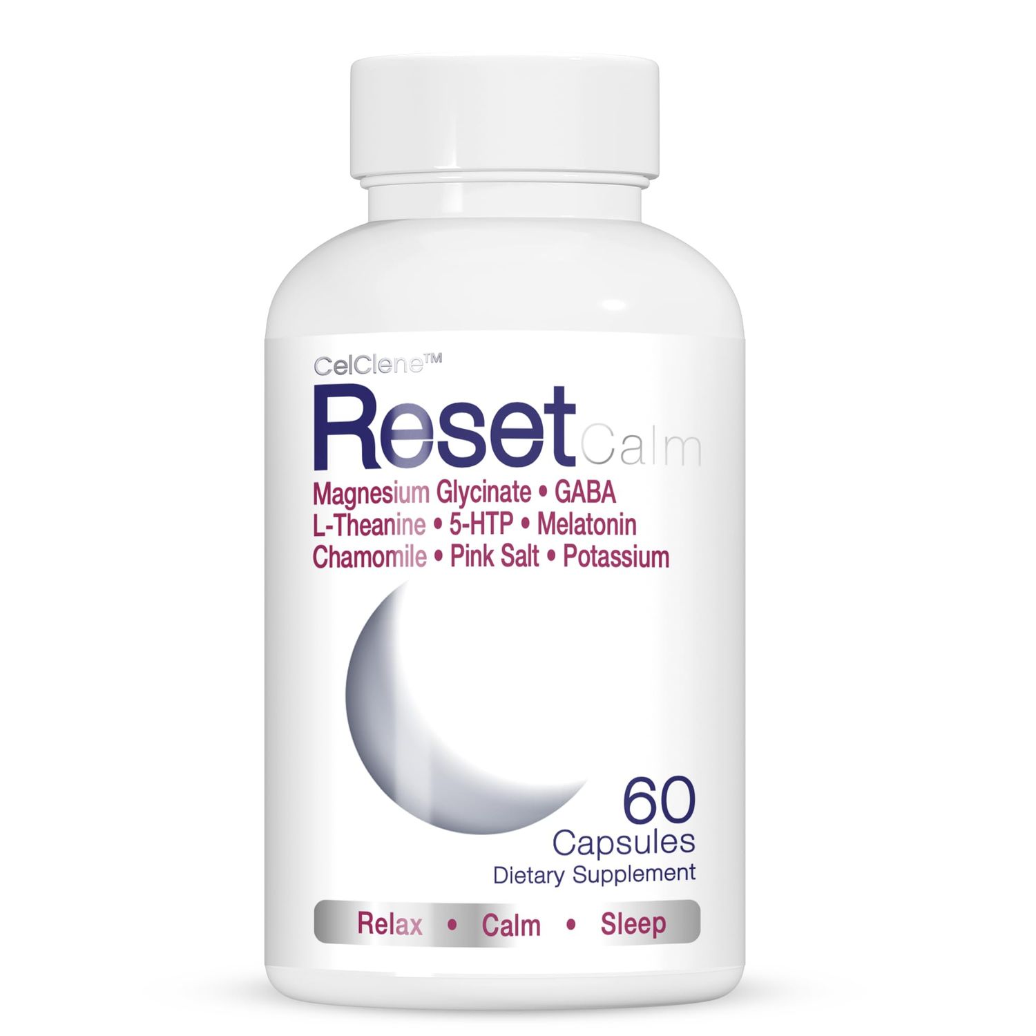 ResetCalm Night Electrolyte Formula, Magnesium Glycinate, 5-HTP, GABA, L-Theanine, Chamomile and Melatonin