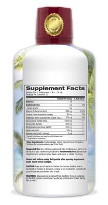 Joint Complete Premium- Liquid Joint Supplement wGlucosamine, Chondroitin, MSM, Hyaluronic Acid - for Bone, Joint Health - 96 Max Absorption- 32oz, 32 serv