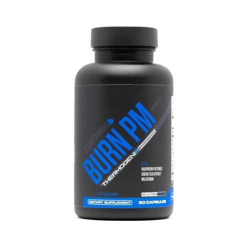 Sculpt Nation by V Shred Burn PM - Night Time Fat Burner - Appetite Suppressant and Weight Loss Support - Raspberry Ketones, Green Coffee Bean Extract, Melatonin - 60 Gluten Free Capsules