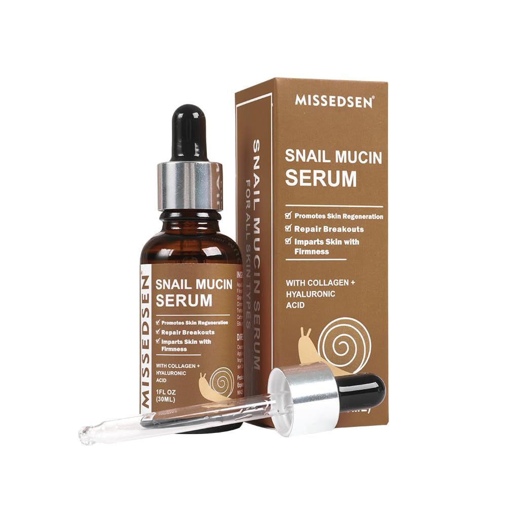 Snail Mucin Serum For Face Nourishing and Moisturizing Firming Suitable For Mature Liquid Late-night People Sensitive Skin1floz30ml