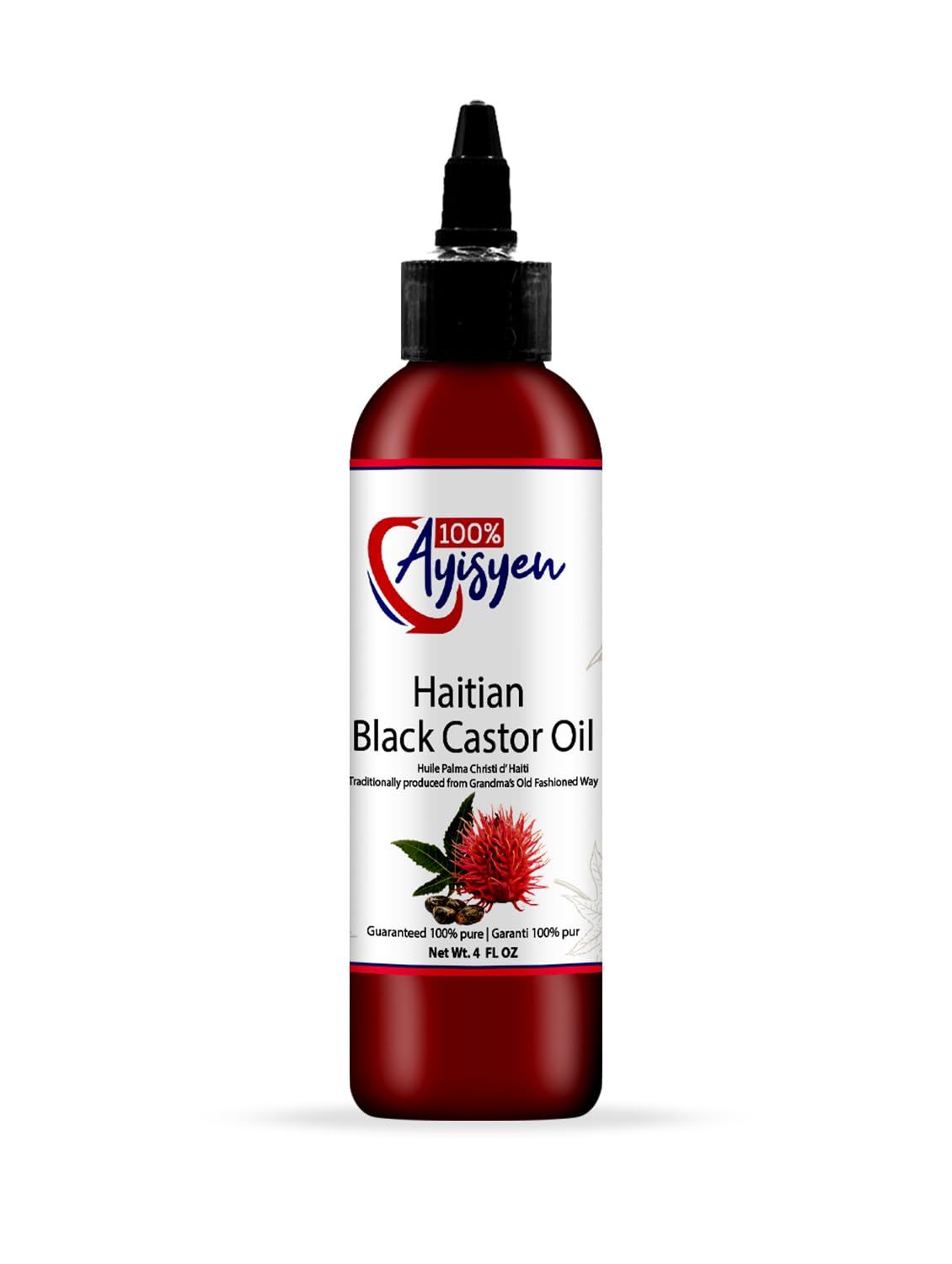 100 AYISYEN Haitian Black Castor Oil