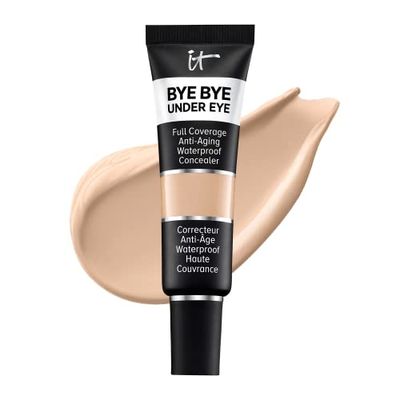 IT Cosmetics Bye Bye Under Eye Concealer (Light Natural) - Waterproof Full Coverage Concealer For Dark Circles, Fine Lines, Redness Discoloration, With Hyaluronic Acid, Natural Finish - 0.4 fl oz