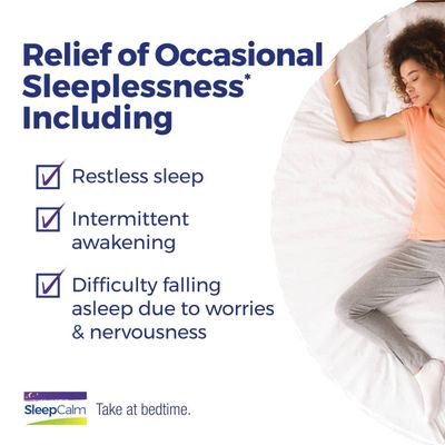 Boiron SleepCalm On The Go Sleep Aid for Deep, Relaxing, Restful Nighttime Sleep - Melatonin-Free and Non Habit-Forming - 80 Count (Pack of 2)