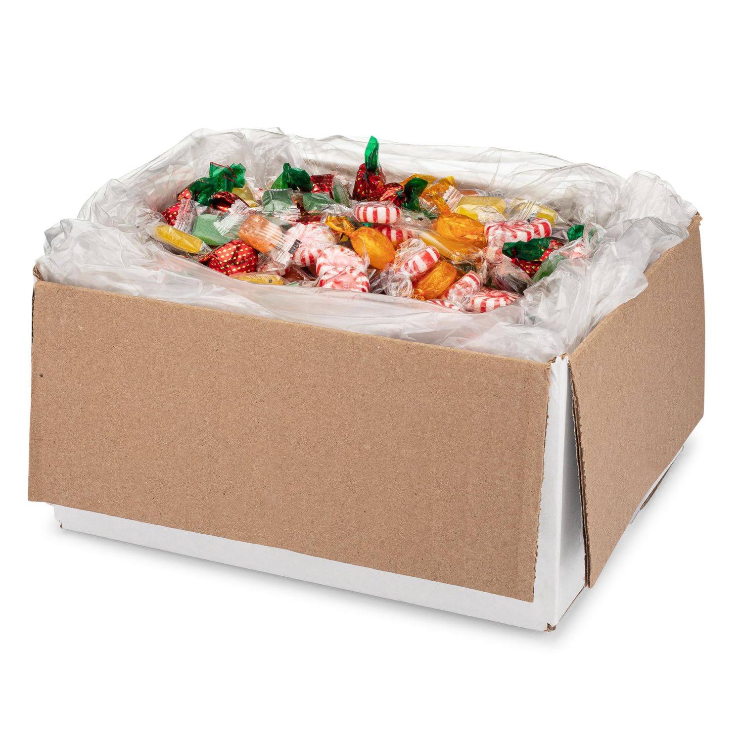 Office Snax 5lb Box Individually Wrapped Fancy Mix Hard Candy, Features strawberry bon bons, butterscotch discs, peppermint discs assorted fruit barrels and More, Great for Meetings Welcome Desks