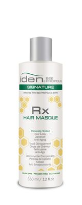 IDEN Bee Propolis Signature RX Hair Masque, Promotes Healthy Hair, Saw Palmetto Green Tea, 12 fl.oz