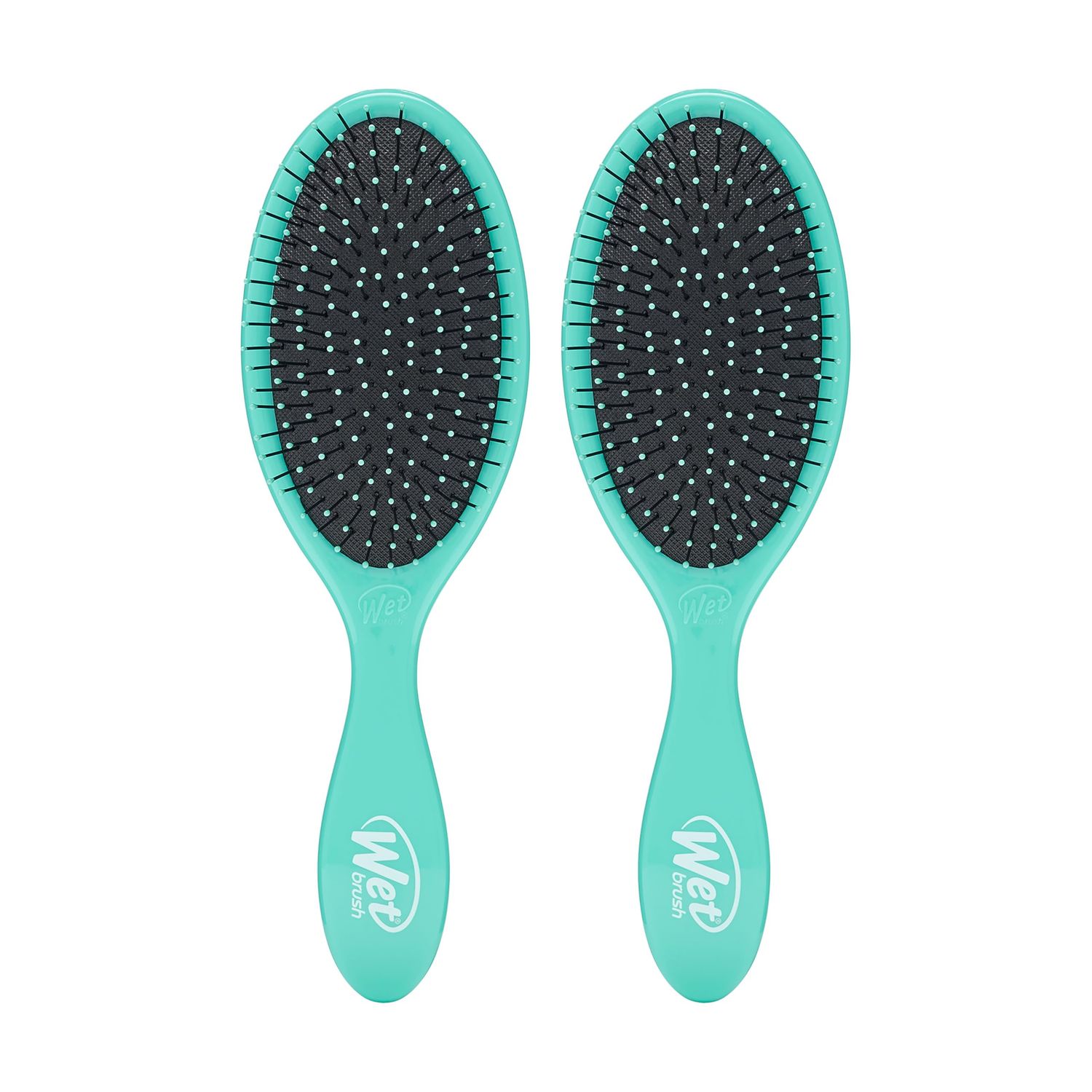 Wet Brush Original Detangler Hair Brush, Amazon Exclusive Aqua- Ultra-Soft IntelliFlex Bristles-Detangling Hairbrush Glides Through Tangles - All Hair Types (Wet Dry Hair) - Women Men (Pack of 2)