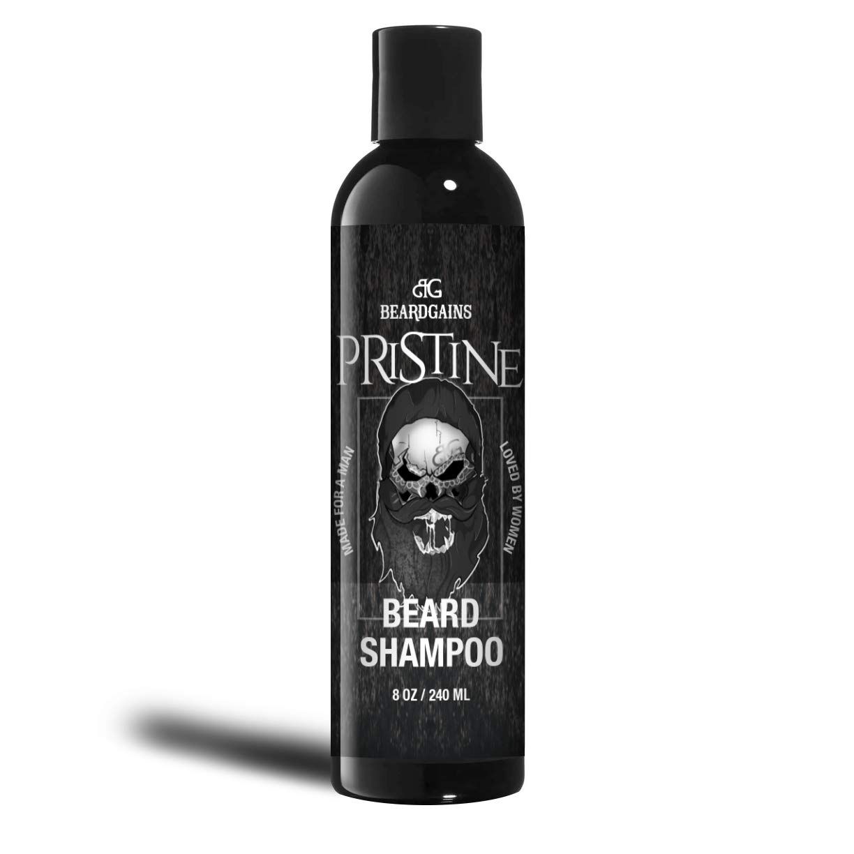 Beard Gains Pristine Scented Vegan Beard Shampoo made, 100 Organic and ParabenSulfate Free Moisturize Control Wild Facial Hairs Promote Growth MADE IN USA