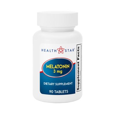 GeriCare Melatonin 3mg Tablets, Balances Nighttime Routine - Helps Adjust to Changing Schedules - Promotes Restful Evenings - Easy-to-Take Tablets, 90 Count (Pack of 1)