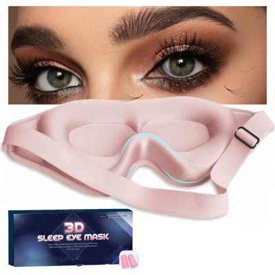Lethromri Eye Mask for Lash Extensions, Sleep Mask for Lash Extensions for Lashes Aftercare,Lash Extension Sleep Mask for Travel Yoga Nap, 3D Contoured Eye Mask