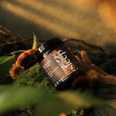 Fantastic Fungi Sleep Capsules Organic Reishi Mushroom Supplement with Passionflower Hops Extract Natural Melatonin Free Sleep Aid 1500mg per Serving, 120 Capsules (60 Servings)