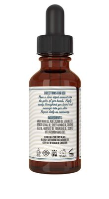 Razor MD Brutus Lightweight Beard Oil Conditioner for Men, Fast Absorbing Beard Growth Oil with Jojoba, Hemp Oil, and Vitamin E, Ideal for All Skin Types, Sandalwood Scent, 1 oz