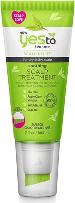 Yes To Tea Tree Scalp Treatment, Soothing Formula To Remove Build Up, Leaving Scalp Cleansed Calm, With Tea Tree, Witch Hazel, Apple Cider Vinegar Sage Oil, Natural, Vegan Cruelty Free, 3 Fl Oz