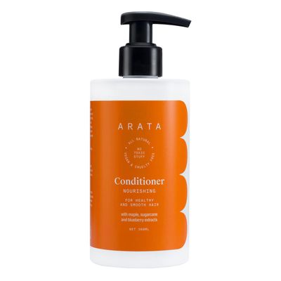 Arata All-Natural Hair Conditioner With Ayurvedic Extracts PETA-Certified Vegan Cruelty-Free Gentle Detangling With Ayurvedic Sugarcane Blueberry Extracts - 10 Fl Oz