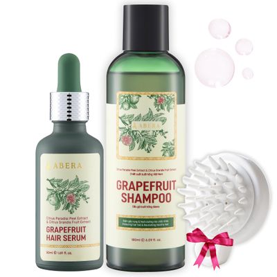 ABERA New Hair Growth Serum and Shampoo With Grapefruit Essence, for Hair Loss Thinning Hair