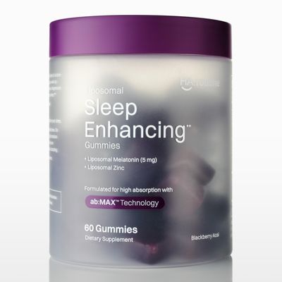 Haroutine Liposomal Sleep Enhancing Gummies, 5mg Melatonin, 160 mg L-Theanine, 4mg Zinc, Improved Sleep, Stress Reducing, Calming Supplement - 30 Servings, BlackBerry Acai Flavor