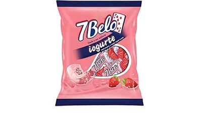 7 Belo Iogurte de Morango Bala Arcor - 500g1.1lb - Imported From Brazil