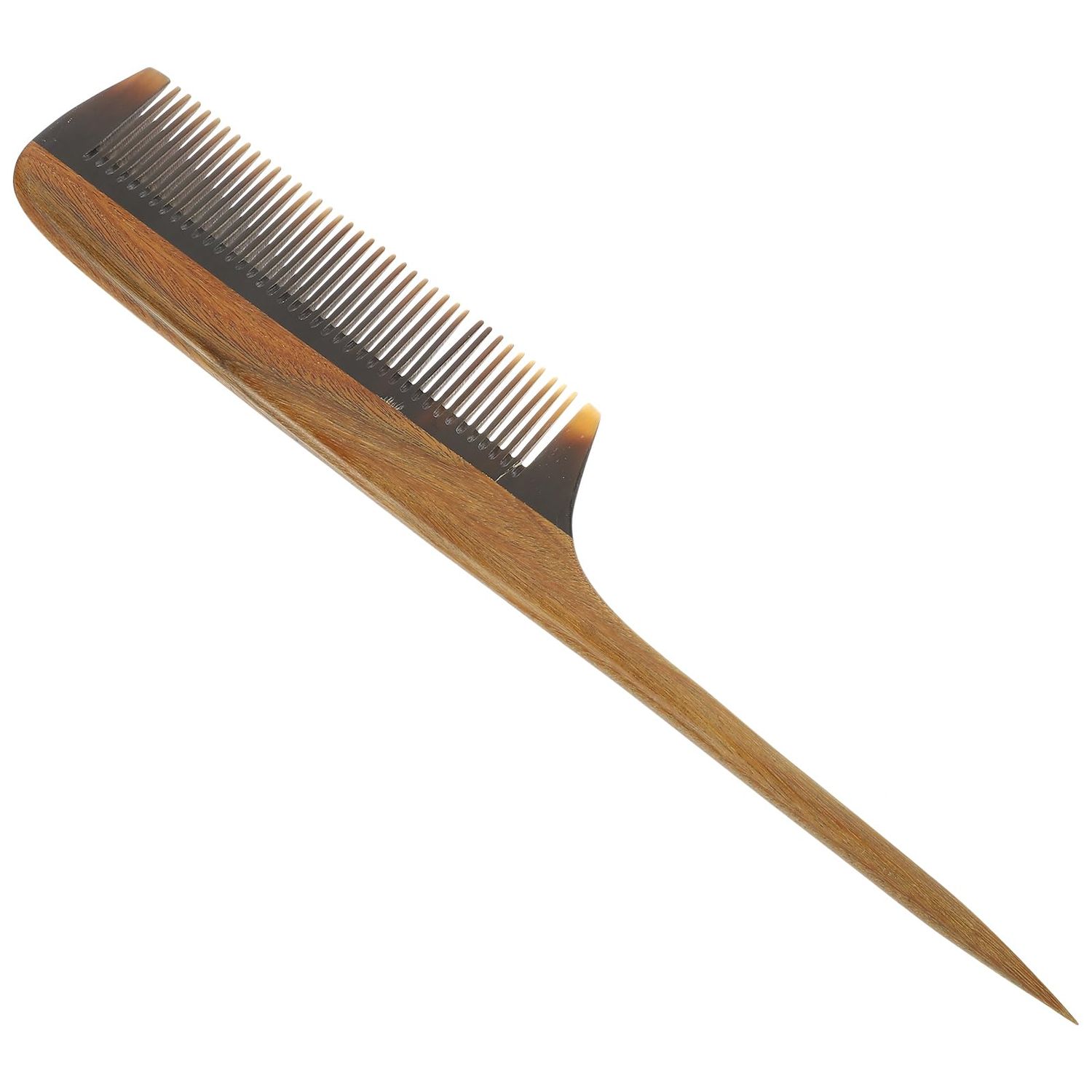 FOMIYES Sandalwood Fine Tooth Wooden Comb - Anti-Static Hair Detangler for Women and Girls - Natural Aroma Tail Comb for Styling and Teasing - 8.26 Inch