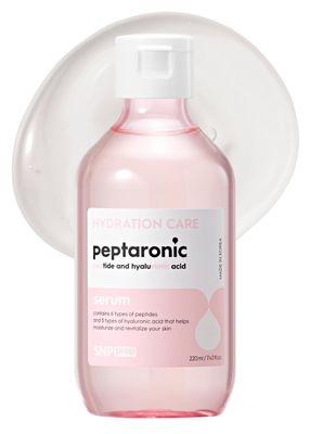 K Beauty Snp Peptaronic Skincare Serum Peptide and Hyaluronic Acid Face Serum Firming, Soothing, and Moisturizing for Dry Skin Types Korean Face Skin Care for Gift 7.43 Fl Oz
