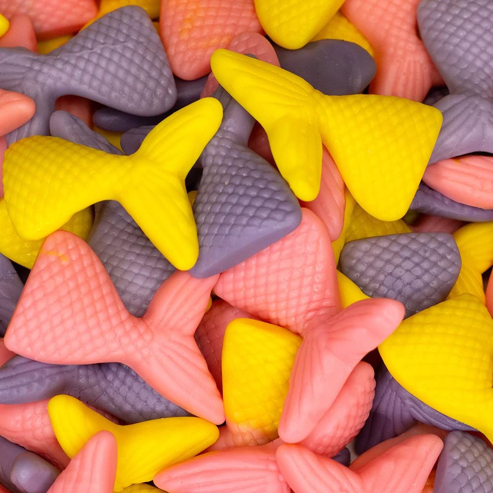 Mermaid Tails Gummy Candy - 11 Ounce Pack (About 40 Count) - Mixed Fruit Flavor - Party Favors