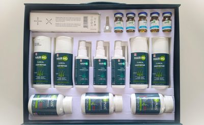 Hairmd Post-Transplant Hair Repair Set with Shampoo, Meso Serum, Advanced Hair Care Products with Multivitamin, Biotin, Keratin, Collagen