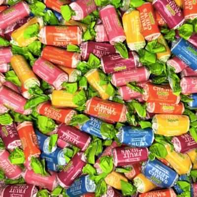 Tootsie Roll Fruit Chews Candy Sour Tootsie Rolls Candy Sour Chews Individually Wrapped (3 Pound)