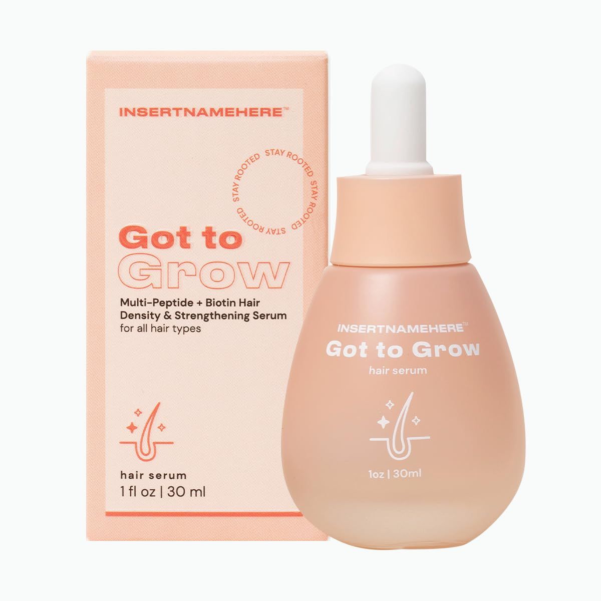 INH Hair Serum G2G Biotin Caffeine Scalp Treatment That Supports Natural Hair Growth Non Comedogenic Follicle Stimulator Multi-Peptide Serum for Hair Density Strengthening 30-Day Supply